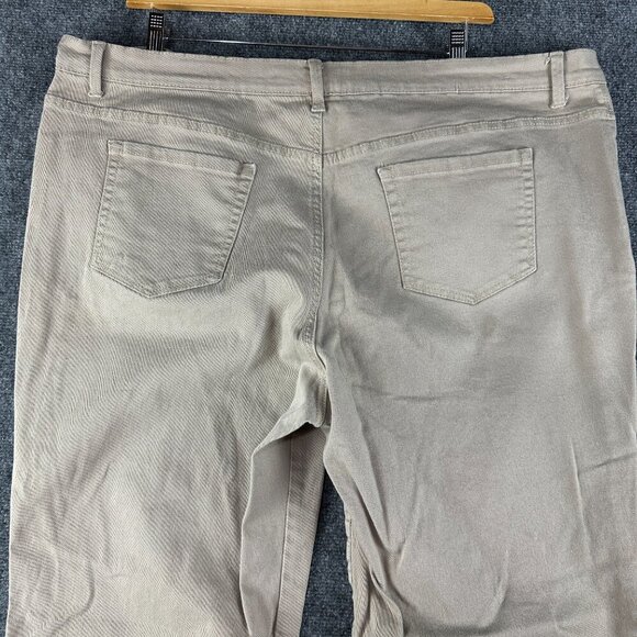 Gloria Vanderbilt Jeans Womens 22W Amanda Tan Cotton Stretch Pockets - Picture 9 of 10